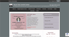 Desktop Screenshot of mtsinaishul.com